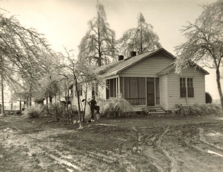 Hershal  O. Henson Home During Ice Storm