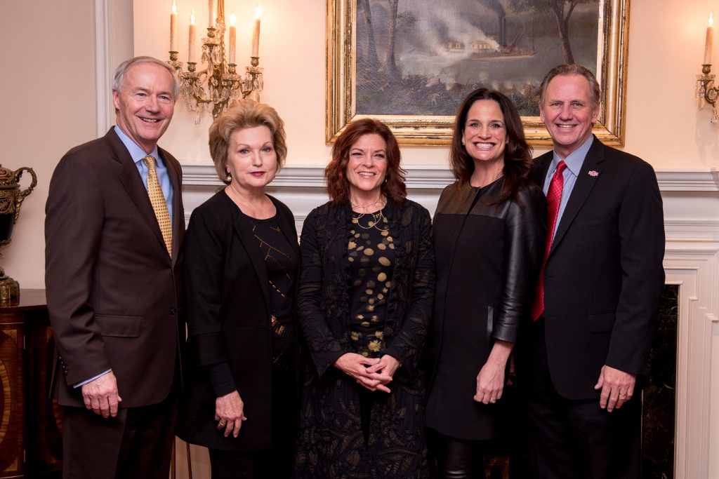 Arkansas Governor Asa Hutchinson, First Lady Susan Hutchinson, Rosanne Cash, Dr. Dee Dee Hudson, Dr. Tim Hudson