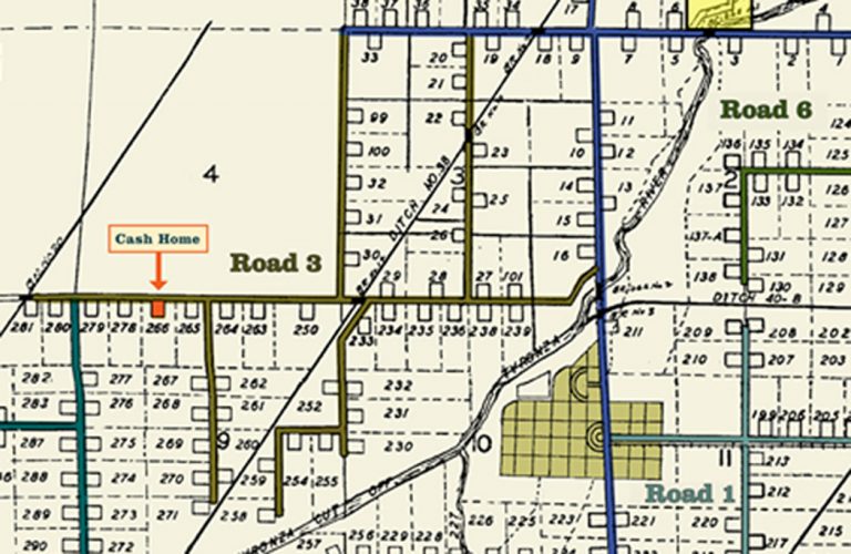 Map Slice Historic Dyess Colony